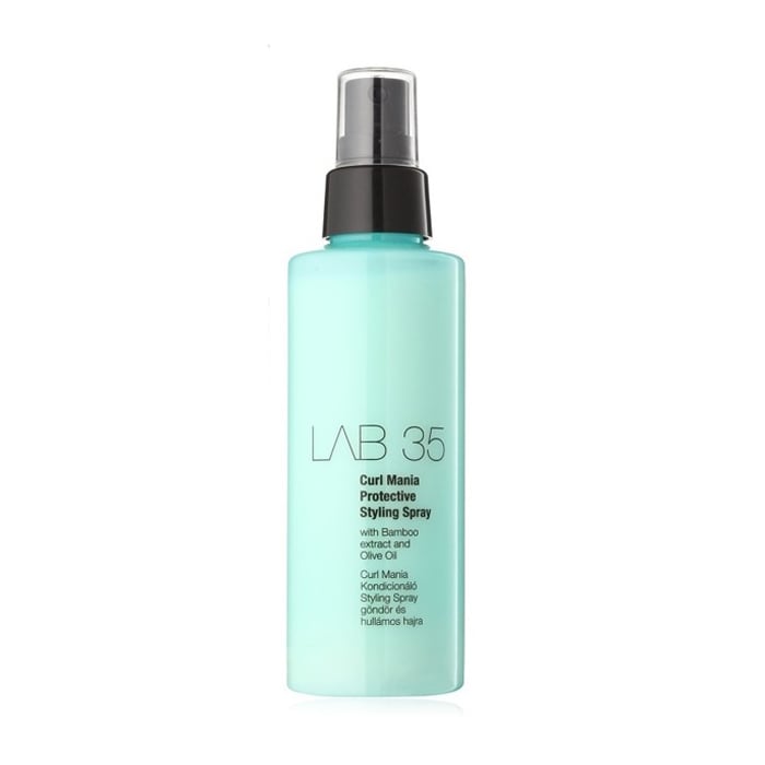 Спрей Kallos Cosmetics Lab 35 Curl Mania Protective Styling Spray для кучерявого та в'юнкого волосся, з екстрактом бамбуку та оливковою олією, 150 мл